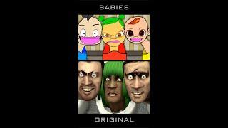 SKIBIDI TOILET BABIES - Comparison of original vs remake animation meme #shorts