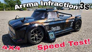 Arrma Infraction 3s Speed Test Brushless RC Truck