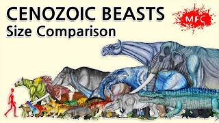 Know the size of CENOZOIC BEASTS  Size Comparison 03