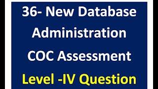 Database administration Level 4-36 Theory questions