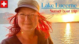 Things to do in Lucerne Switzerland - Amazing sunset boat trip 4K