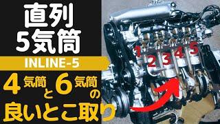 超希少エンジン5気筒の魅力_まだ買える最後の5気筒AUDIHONDAFIATVOLVOMERCEDESJEEP