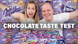 Milka Chocolate Taste Test & Review  SO MUCH CHOCOLATE