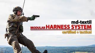 Tactical Rappelling Gear - md-textil Modular Harness System - Military and Law Enforcement