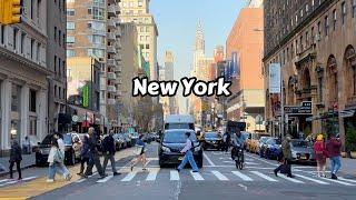 Manhattan New York Walking Tour 72°F Sunny 4k NYC Walk