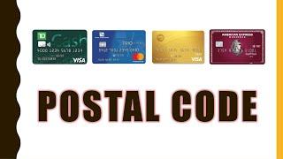 Where is credit card Postal Code?