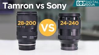 Sony 24-240 vs Tamron 28-200 Comparison