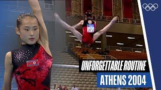 ‍️Amazing uneven bar routines of team North Korea at Athens 2004