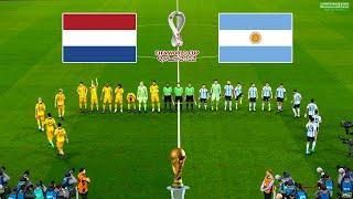 Netherlands vs Argentina - 14 Final  FIFA World Cup Qatar 2022  PES 2021 Gameplay PC