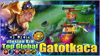 Power of Gatotkaca Top Global Gatotkaca Gameplay by ıllusion RzИ  Mobile Legends