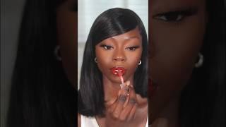 I love the bright under eye and red lip combo  #darkskinmakeup #makeuptutorial