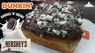 Dunkin® Cookies n Creme Donut Review  Hersheys® Candy  