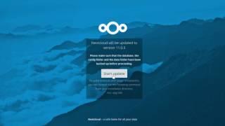 Nextcloud 11 0 3 update process