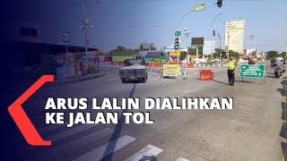 Jalur Pantura Ditutup Arus Lalu Lintas Dialihkan ke Jalan Tol