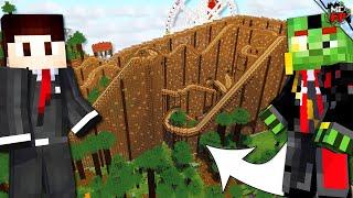 Los gehts XXL HOLZACHTERBAHN bauen  Minecraft Freizeitpark