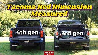 TOYOTA Tacoma Bed Size Comparison