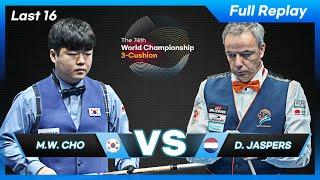 Last 16 - Myung Woo CHO vs Dick JASPERS 74th World Championship 3-Cushion