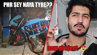 New year New Project?  Phr Sey YBR ka Naya Tyre  