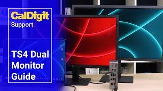 TS4 Dual Monitor Guide - CalDigit Support