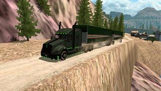 Heavy Load Truck Driving Extreme Roads  Truck Simulator Game  New Mountain Map - Truck Games