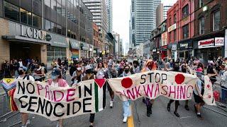 Toronto Pride parade interrupted by anti-war protesters