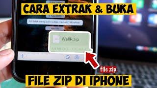 Cara Extrak dan Membuka isi File Zip yang DIkirim Lewat Whatsapp di iPhone
