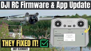 I installed the LATEST DJI RC controller Firmware and it FIXED a Major Problem