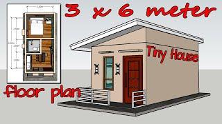 Tiny House Design 3x6 Meter  Small House Design