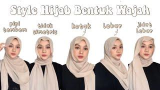 Pashmina Wajah Bulat Square Oval Jidat Lebar dan Pipi Tembem  req DM