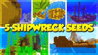 5 SHIPWRECK SEEDS for MINECRAFT 1.13 Minecraft Update Aquatic Seeds