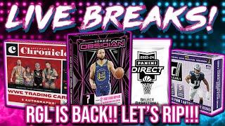 RGL IS BACK  Obsidian NBA + Select White Sparkles + Clearly Donruss + More RGL #2936-2946