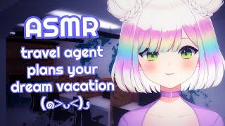 ASMR travel agent plans your dream vacation️  soft spoken + typing  roleplay  3DIO #asmr