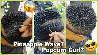 Whos Next? Pineapple Wave For Short Natural Hair? Hairstyle Tutorial #Elfinhair