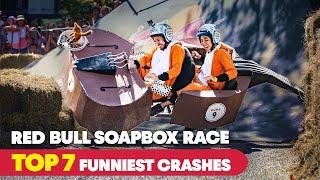 Try NOT To Laugh At Soapboxs Funniest Crashes    Red Bull Soapbox Race