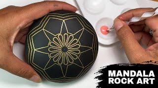 Advanced Mandala Art Dot Painting Rocks Tutorial Painted Stones How To Drawing Satisfying Video