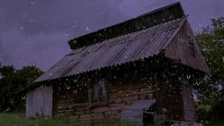 Relaxing Rain Sounds on a Tin Roof w Thunder for Sleep & Relaxation  10 Hours Natural White Noise