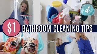 $1 CLEANING TIPS  Bathroom Deep Clean & Organize with Me feat. Renuzit
