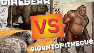 Direbear vs Gigantopithecus  ARK Battle