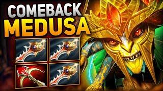 29 Kills Medusa Comebackx3 Divine Rapiers Insane Damage  Dota 2 Gameplay