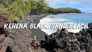 Kehena Black Sand Beach on the Big Island of Hawaii