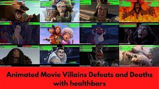 Animated Movie Villains Defeats and Deaths with healthbars