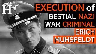 Execution of Erich Muhsfeldt - Nazi War Criminal in Auschwitz & Majdanek Concentration Camps - WW2