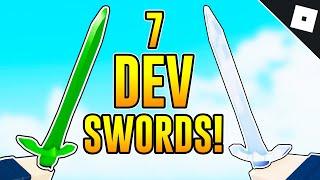 How to get 7 DEV SWORDS in ARSENAL  Roblox