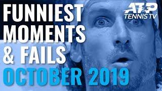 Funny ATP Tennis Moments And Fails From October  2019 ATP Tour Season