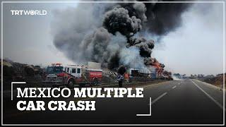 Five killed 14 injured in mega car crash in Mexicos state of Jalisco