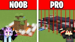 NOOB vs PRO SAFEST SECURITY HOUSE BUILD CHALLENGE