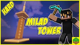 توی ماینکرافت برج میلاد ساختم  milad tower in minecraft