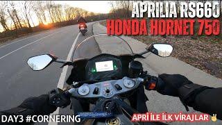 İLK VİRAJ DENEMELERİ  APRILIA RS660 & HONDA CB750 HORNET  PART 2 RPM