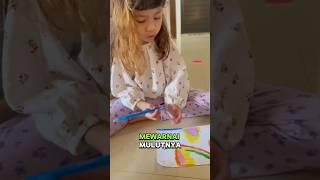 Mbak Ai #tutorialmenggambar #mewarnai pelangi #menggambar #shorts #viral