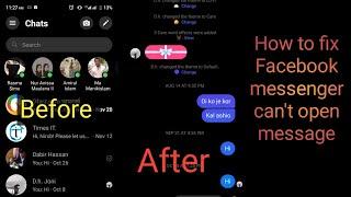 fix cant open message on messenger